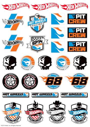 Hot Wheels Edible Icing Character Icon Sheet - Click Image to Close